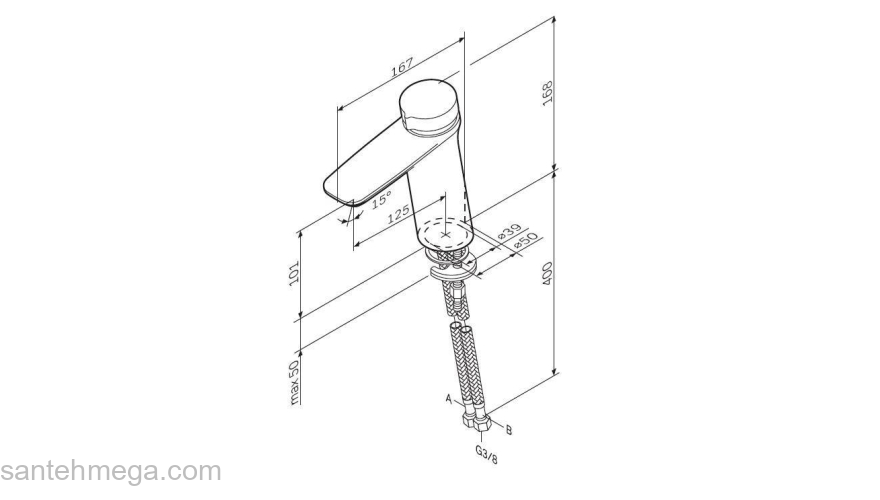 Смеситель для раковины TouchReel AM.PM Inspire 2.0 F50A02500. Фото