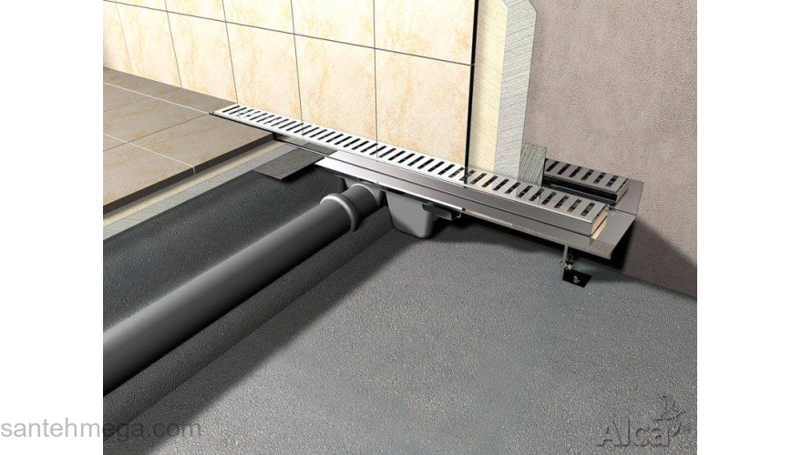Водоотводящий желоб ALCAPLAST Flexible Low APZ104-650. Фото