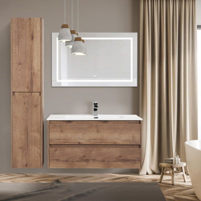 Зеркало BELBAGNO Kraft 99х69 SPC-KRAFT-985-685-TCH-WARM. Фото