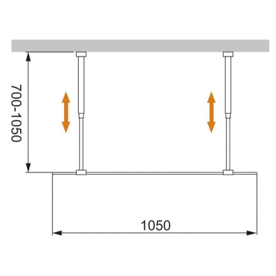 Душевая перегородка CEZARES Liberta LIBERTA-L-2-105-C-Cr