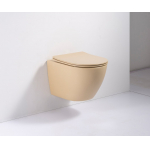 Чаша унитаза безободкового подвесного BELBAGNO Colorato Beige BB013CHR-H316 Чаша унитаза безободкового подвесного BELBAGNO Colorato Beige BB013CHR-H316. Фото