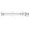 Полка Hansgrohe Rainfinity Shelf 500 26844000, хром для ванной комнаты. Фото
